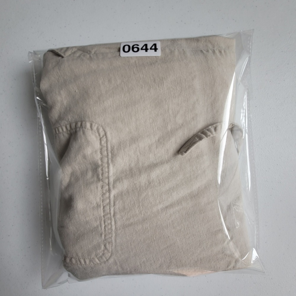 Cubavera Linen Blend Pants Mens 31x26 Beige Good Casual Drawstring Flat Front - Picture 5 of 5